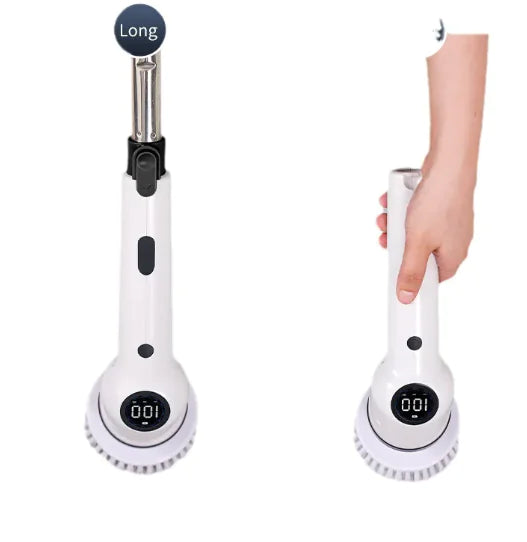 Wireless LCD Digital Electric Cleaning Brush