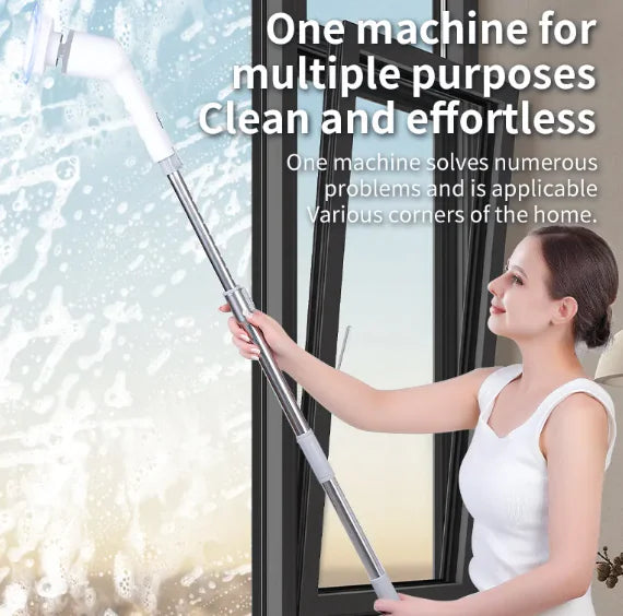 Wireless LCD Digital Electric Cleaning Brush
