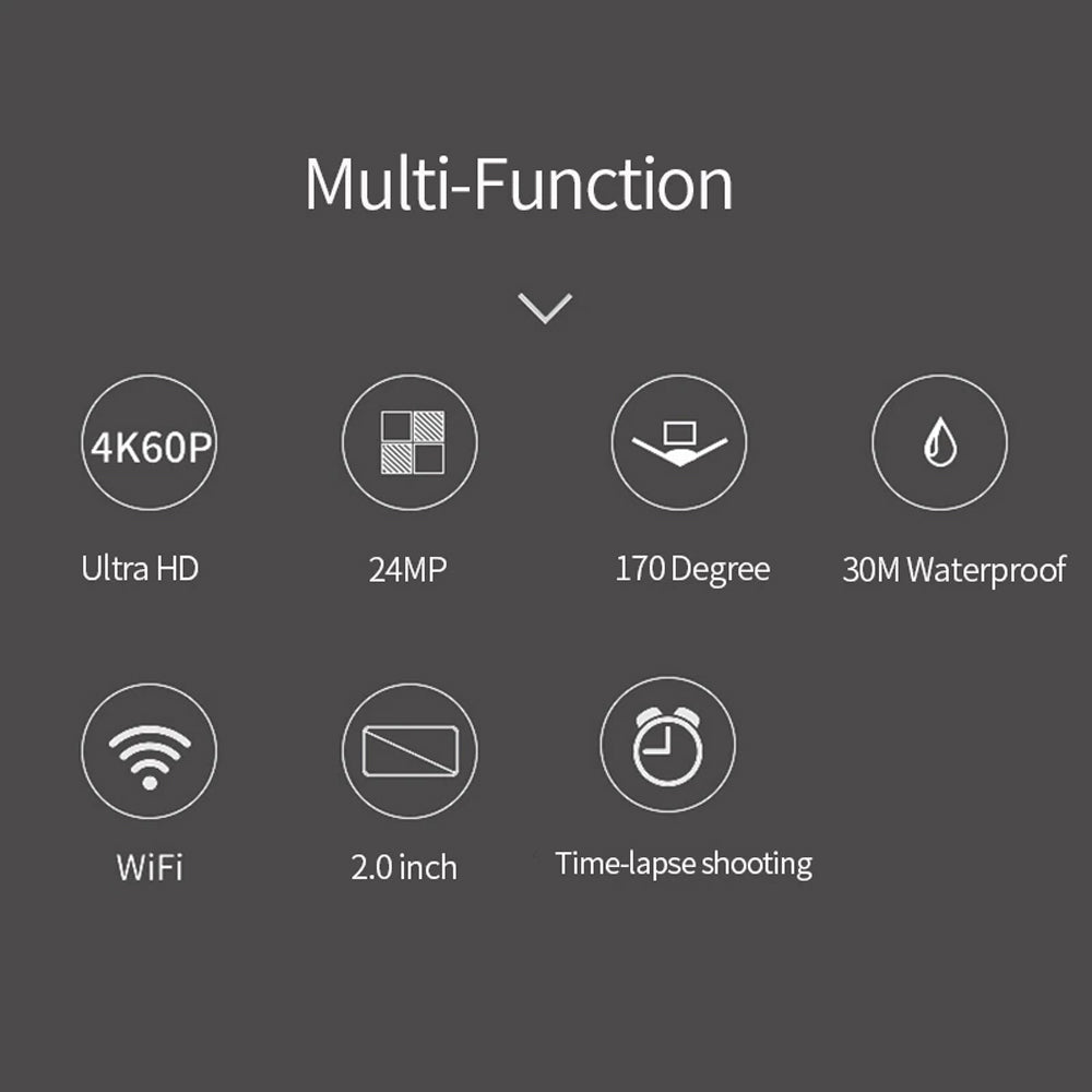 4K Resolution Wi-Fi Enabled HD Action Sports Action Camera