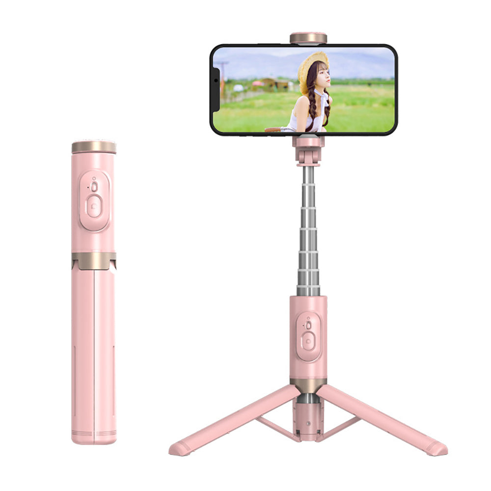 Bluetooth Wireless Handheld Selfie Stick Tripod Extendable Monopod with Remote- USB Rechargeable