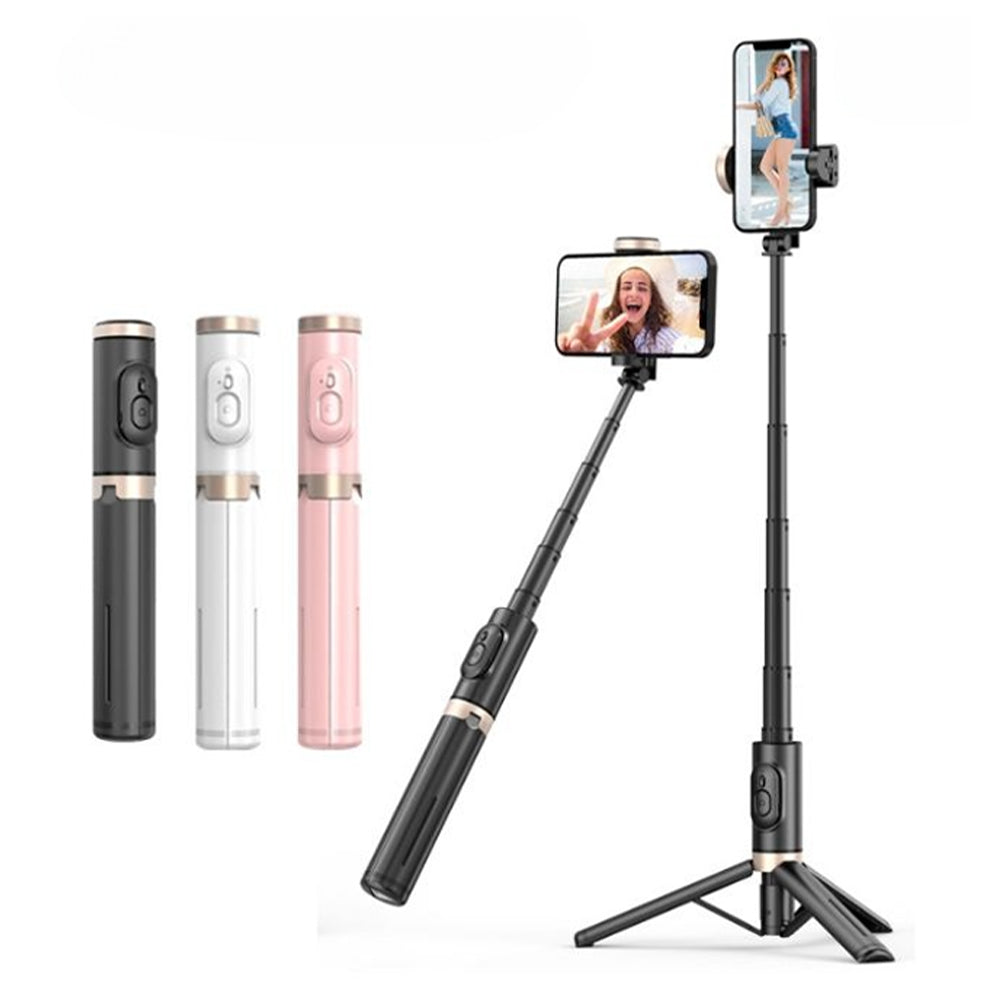 Bluetooth Wireless Handheld Selfie Stick Tripod Extendable Monopod with Remote- USB Rechargeable