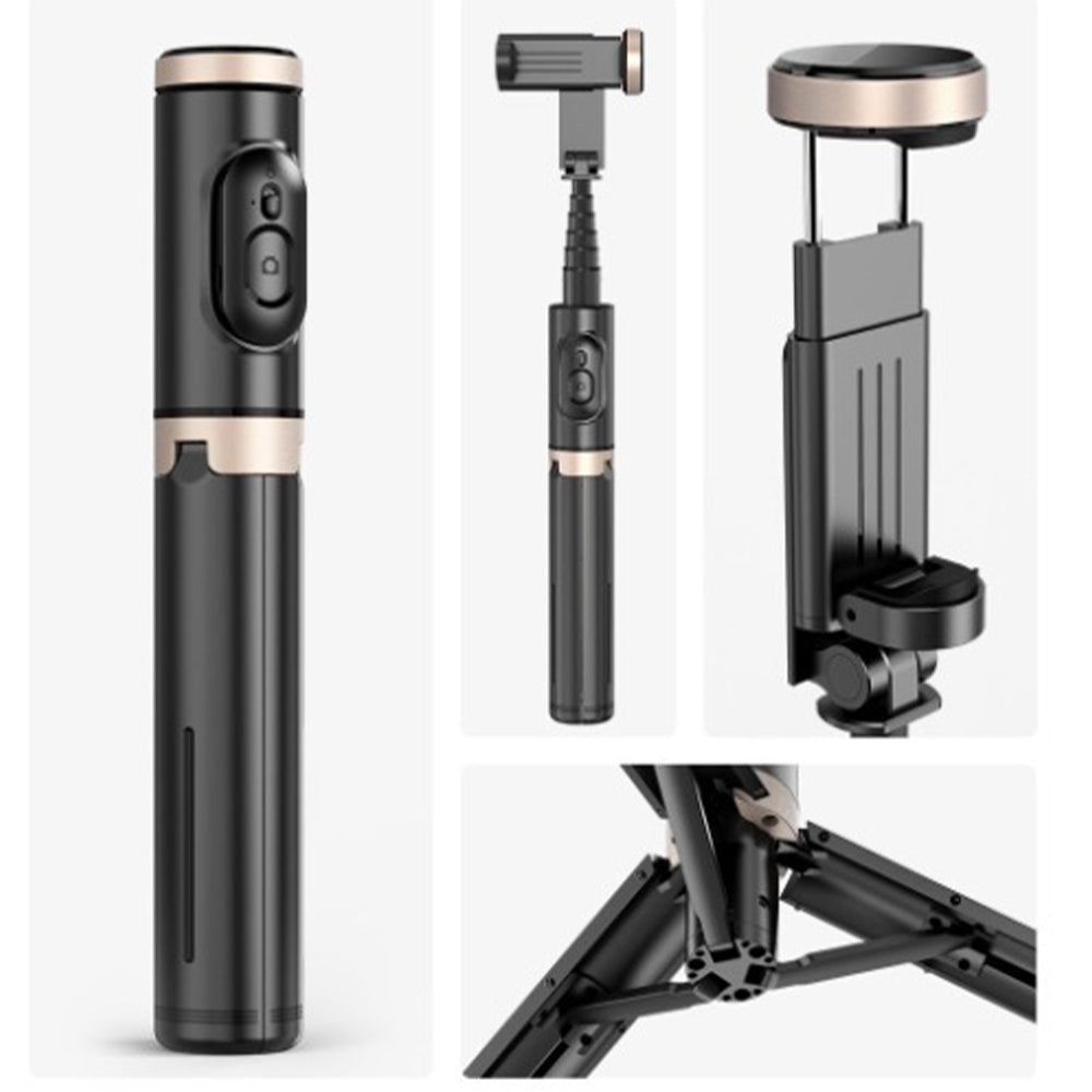 Bluetooth Wireless Handheld Selfie Stick Tripod Extendable Monopod with Remote- USB Rechargeable