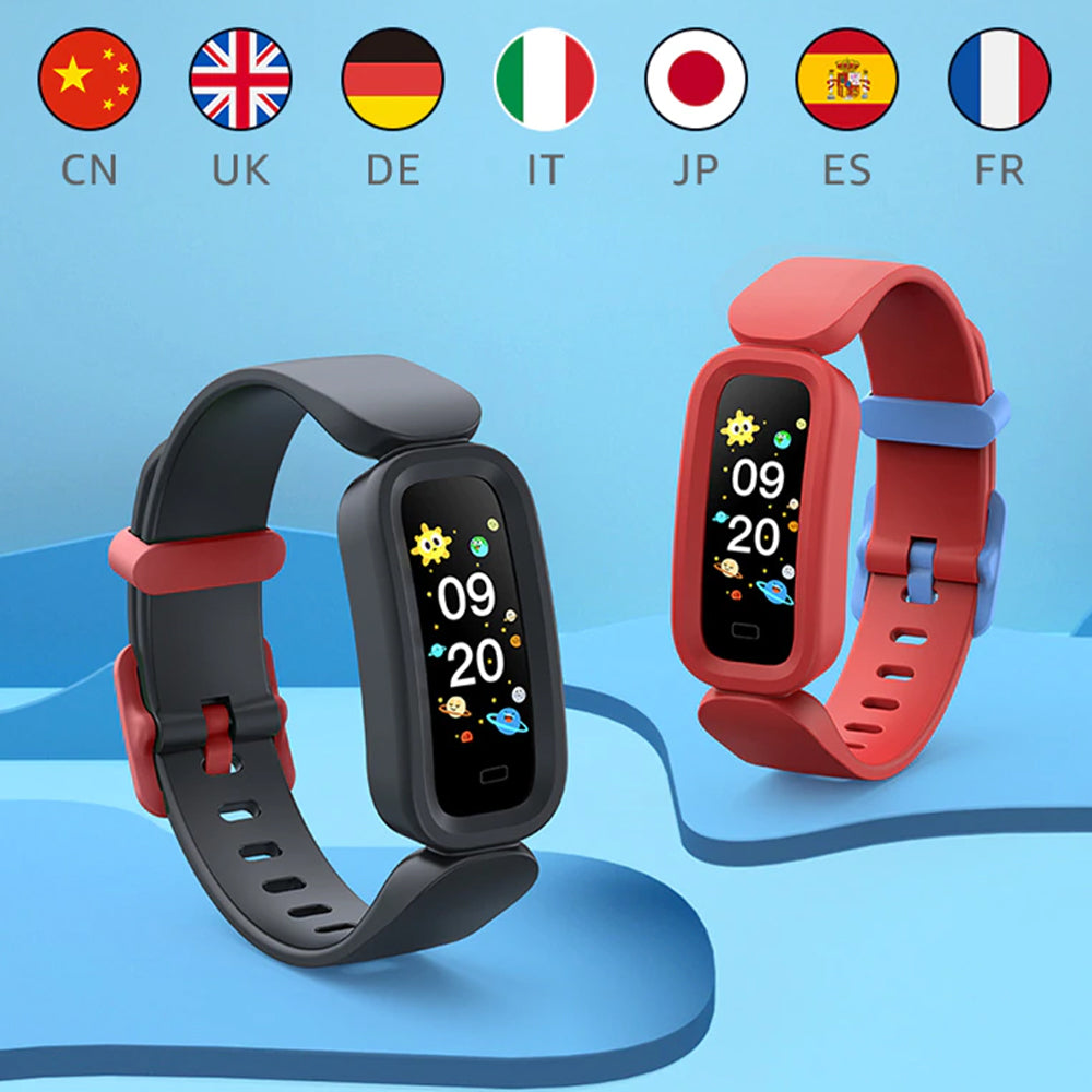 Children’s Fitness Tracker Monitor Smartwatch and Bracelet-USB Rechargeable