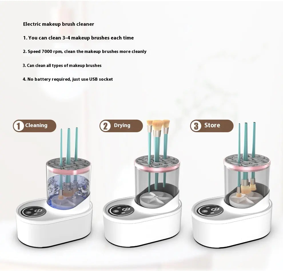Rechargeable Electric Makeup Brush Cleaner