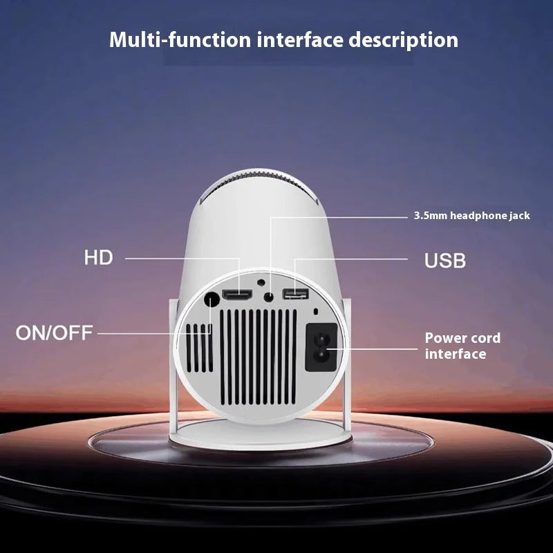 Barrel Machine Projector 1080p Home Office Bedroom